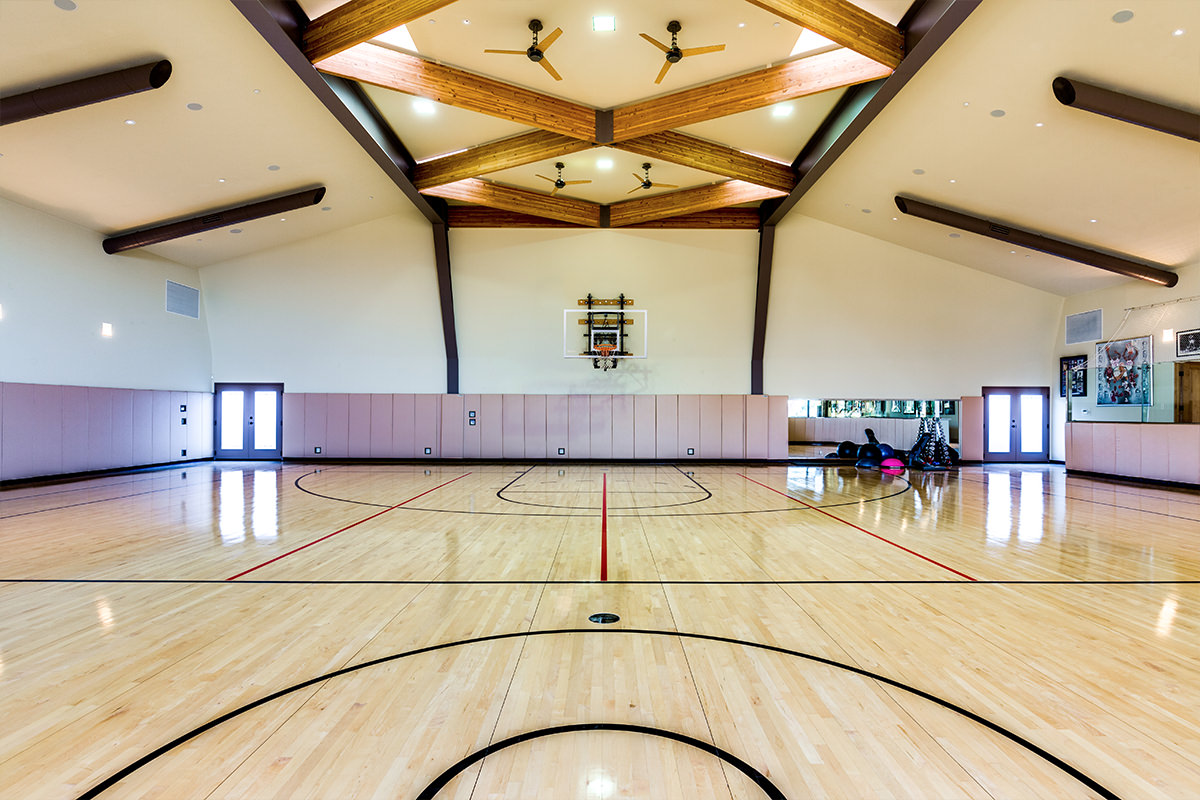 Indoor basketball courts